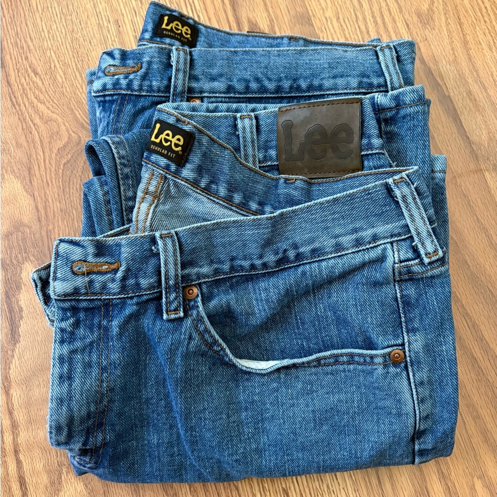 Lee Classic Blue Jeans W36 L29 (2 pairs)